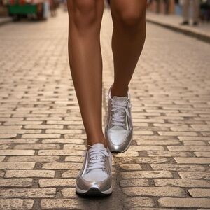 Franco Sarto Imperial Silver Sneaker